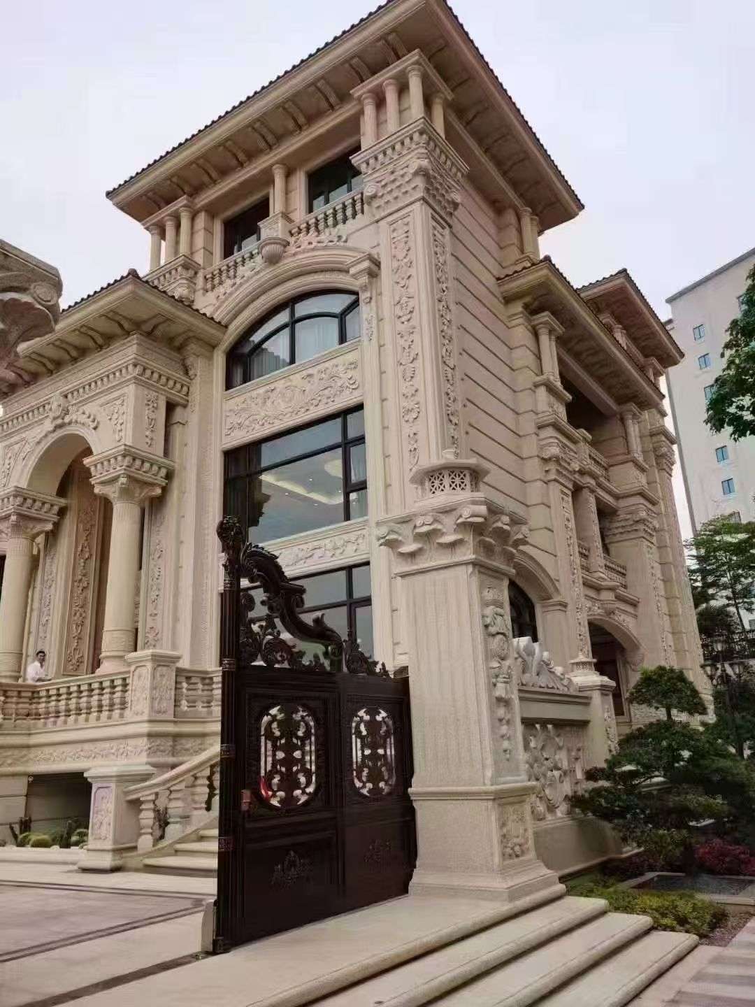 安顺黄金麻别墅外墙异形定制