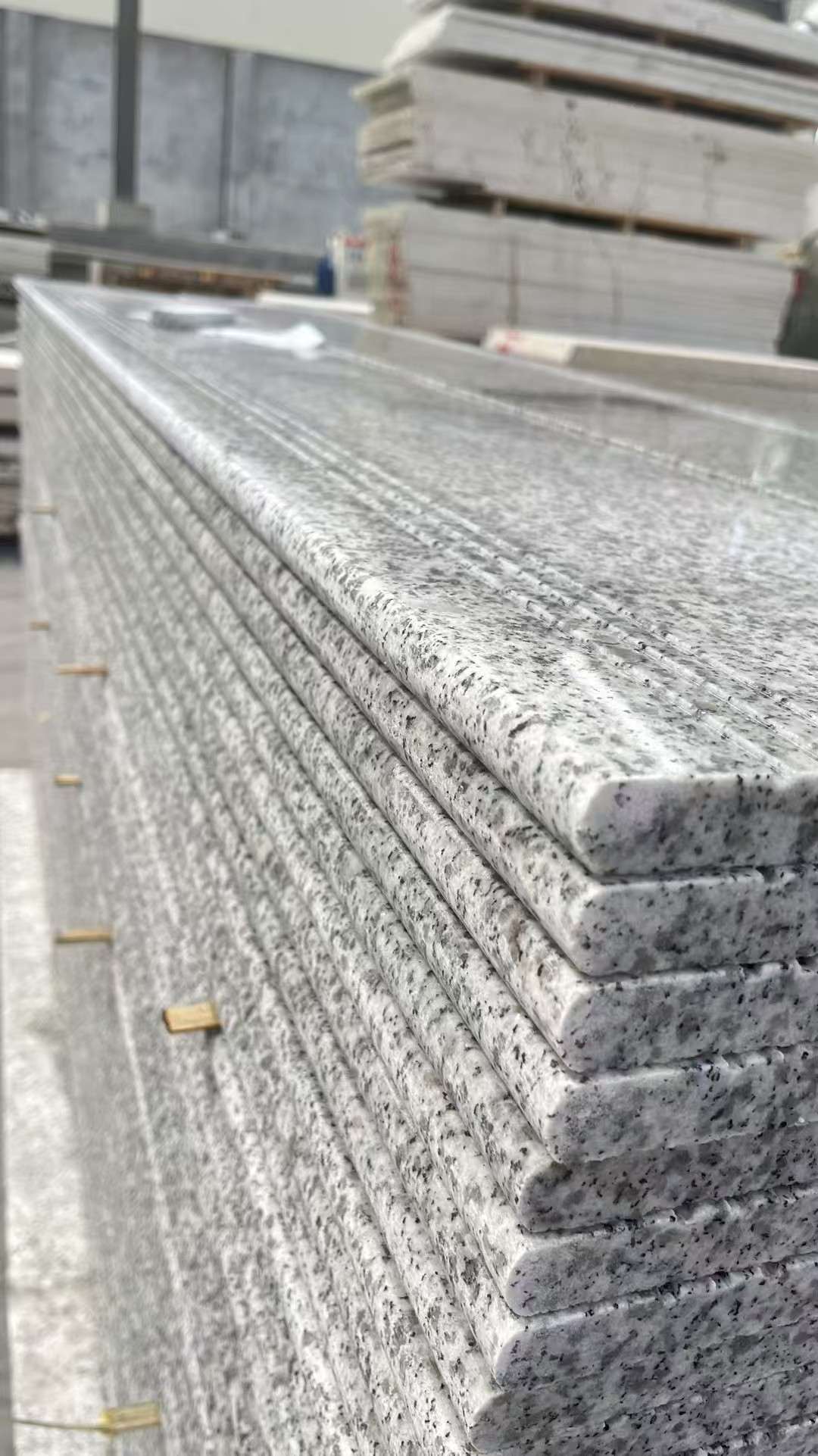 安顺芝麻白楼梯踏步 花岗岩楼梯板材